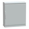 Floor standing encl.polyester vers.PLAZT w/open plinth+canopy 750x750x320 IP44