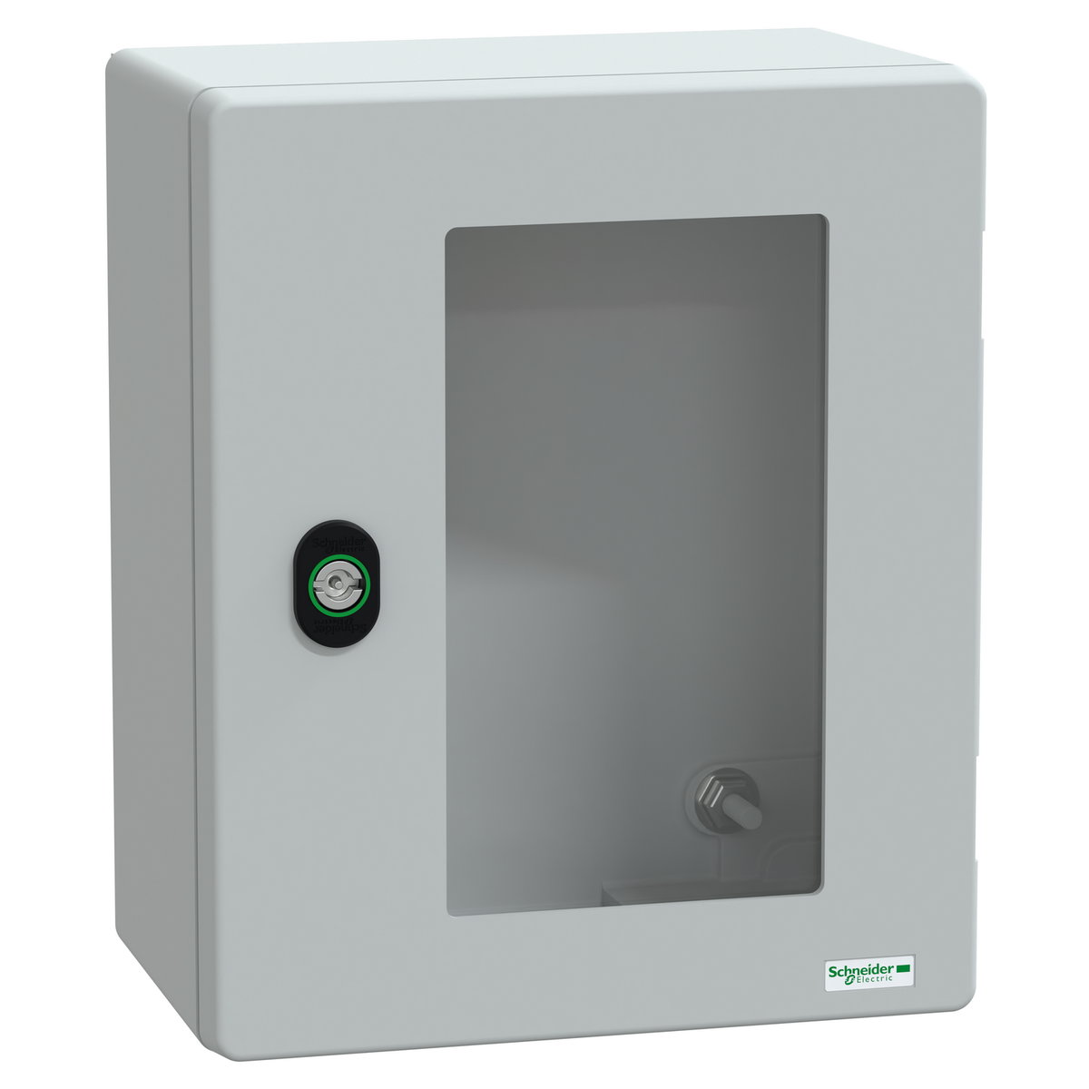 Wall-mounting encl. polyester monobloc IP66 H308xW255xD160mm transparent door