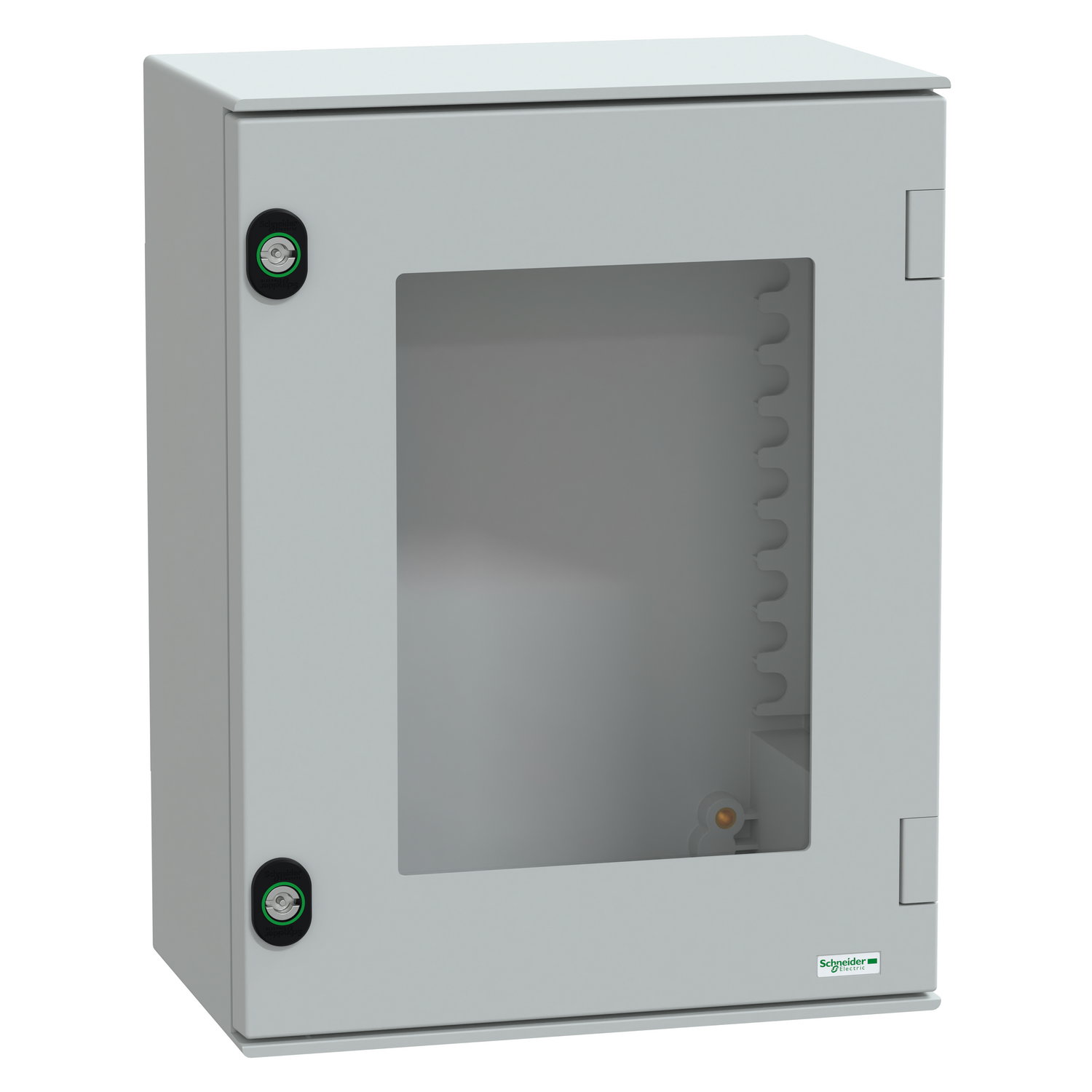 Wall-mounting enclosure polyester monobloc IP66 H430xW330xD200mm glazed door