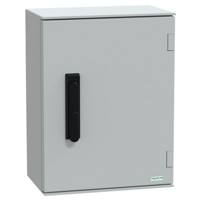 Wall-mounting enclosure polyester monobloc IP66 H430xW330xD200mm 3points lock