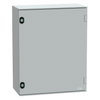 Wall-mounting encl. polyester monobloc IP66 H530xW430xD200mm+bakelite mount.pl.