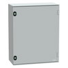 Wall-mounting encl. polyester monobloc IP66 H530xW430xD200mm+metal mount.plate