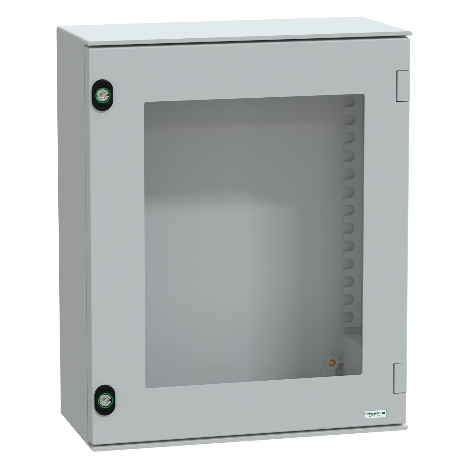 Wall-mounting enclosure polyester monobloc IP66 H530xW430xD200mm glazed door