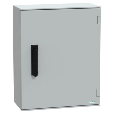 Wall-mounting enclosure polyester monobloc IP66 H530xW430xD200mm 3points lock