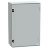 Wall-mounting encl. polyester monobloc IP66 H647xW436xD250mm+bakelite mount.pl.