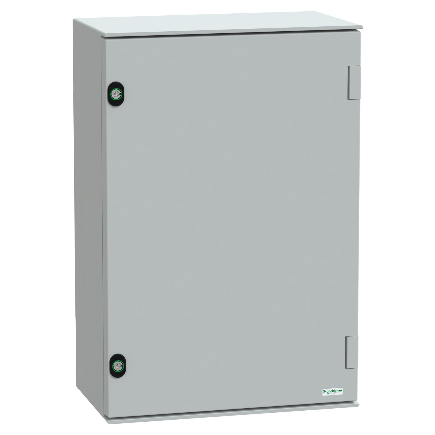 Wall-mounting encl. polyester monobloc IP66 H647xW436xD250mm+metal mount.plate