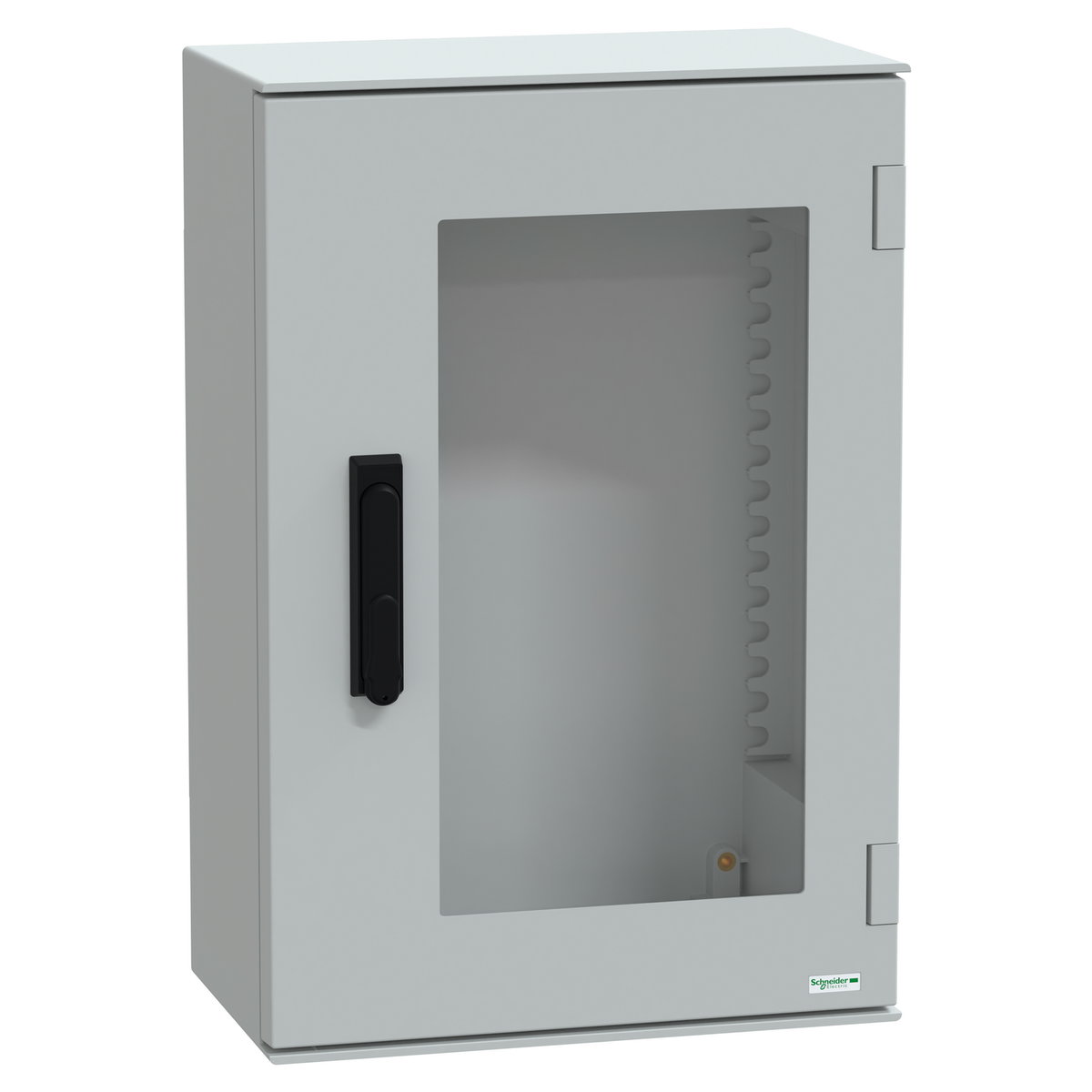 Wall-mounting encl. polyester monobloc IP66 647x436x250mm 3p.lock glazed door
