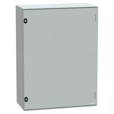 Wall-mounting encl. polyester monobloc IP66 H847xW636xD300mm+bakelite mount.pl.