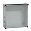 PLS box, polyester rear, transparent PC cover IP65 36x36x18cm