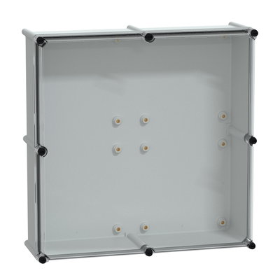 PLS box, polyester rear, transparent PC cover IP65 54x54x18cm