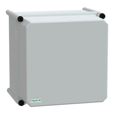 PLS box, polyester rear, opaque PC cover IP65 27x27x23cm
