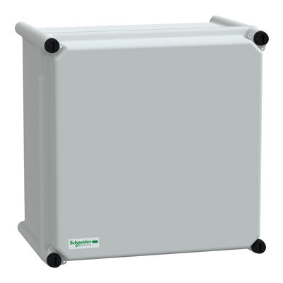Polyestergehäuse PLS Wandmontage 270x270x180mm IP66, blickdichte PC-Abdeckung