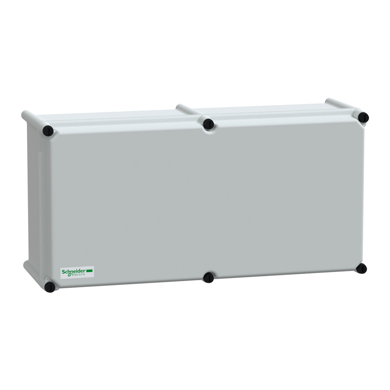 PLS box, polyester rear, opaque PC cover IP65 27x54x18cm