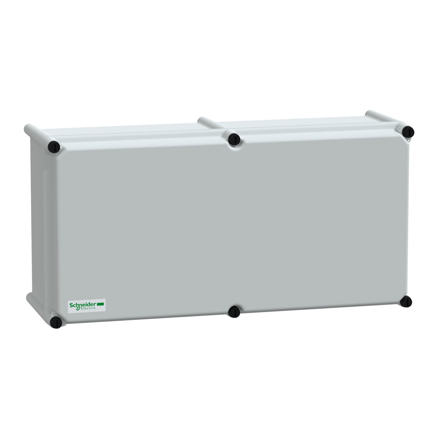 PLS box, polyester rear, opaque PC cover IP65 27x54x18cm