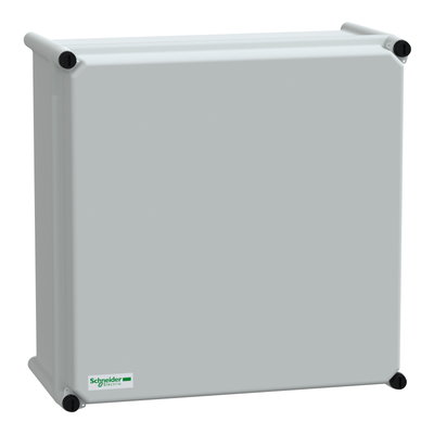 PLS box, polyester rear, opaque PC cover IP65 36x36x18cm