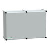 PLS box, polyester rear, opaque PC cover IP65 36x54x18cm