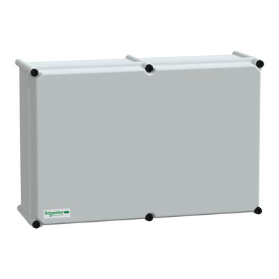 PLS box, polyester rear, opaque PC cover IP65 36x54x18cm