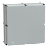 PLS box, polyester rear, opaque PC cover IP65 54x54x23cm