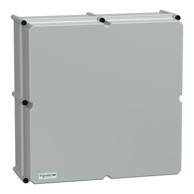 PLS box, polyester rear, opaque PC cover IP65 54x54x23cm
