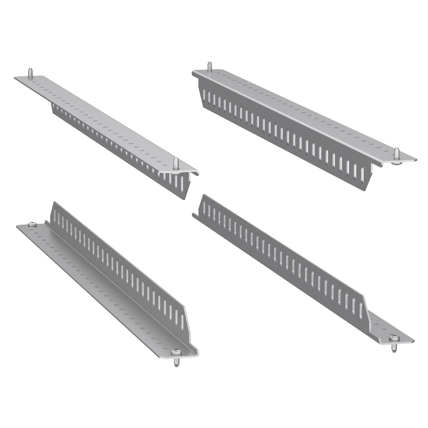 Juego de 4 soportes Spacial SF para bastidor fijo 19", carga 400 kg, 800mm