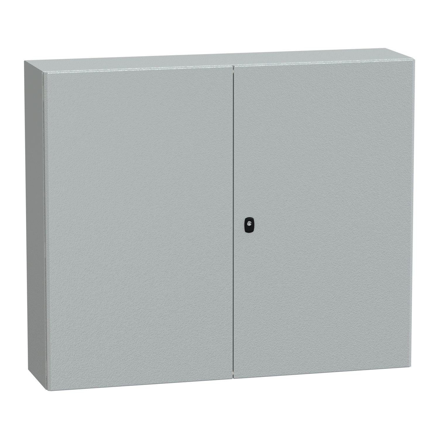 "Wall mounted steel enclosure, PanelSeT S3D, double plain door, with mounting plate, 1000x1200x300mm, IP55, IK10"