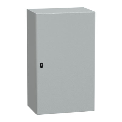 "Wall mounted steel enclosure, PanelSeT S3D, plain door, with mounting plate, 1000x600x400mm, IP66, IK10"
