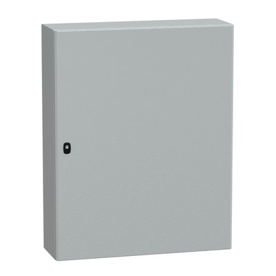 "Wall mounted steel enclosure, PanelSeT S3D, plain door, with mounting plate, 1000x800x250mm, IP66, IK10"