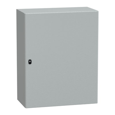 "Wall mounted steel enclosure, PanelSeT S3D, plain door, without mounting plate, 1000x800x400mm, IP66, IK10"