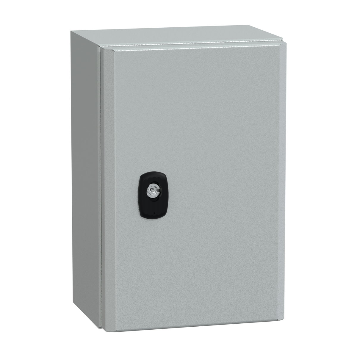 "Wall mounted steel enclosure, PanelSeT S3D, plain door, with mounting plate, 300x200x150mm, IP66, IK10"