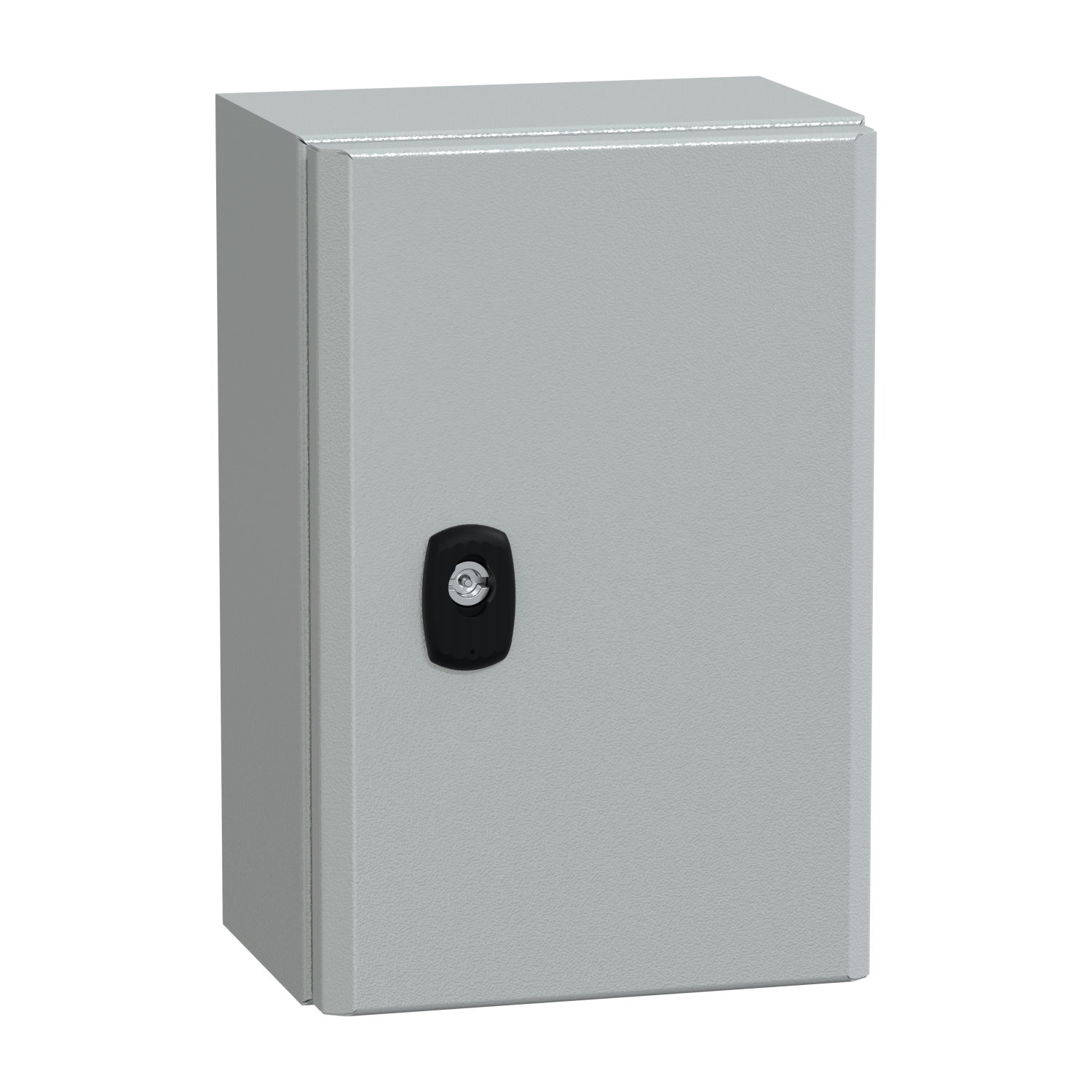 "Wall mounted steel enclosure, PanelSeT S3D, plain door, with mounting plate, 300x200x150mm, IP66, IK10"