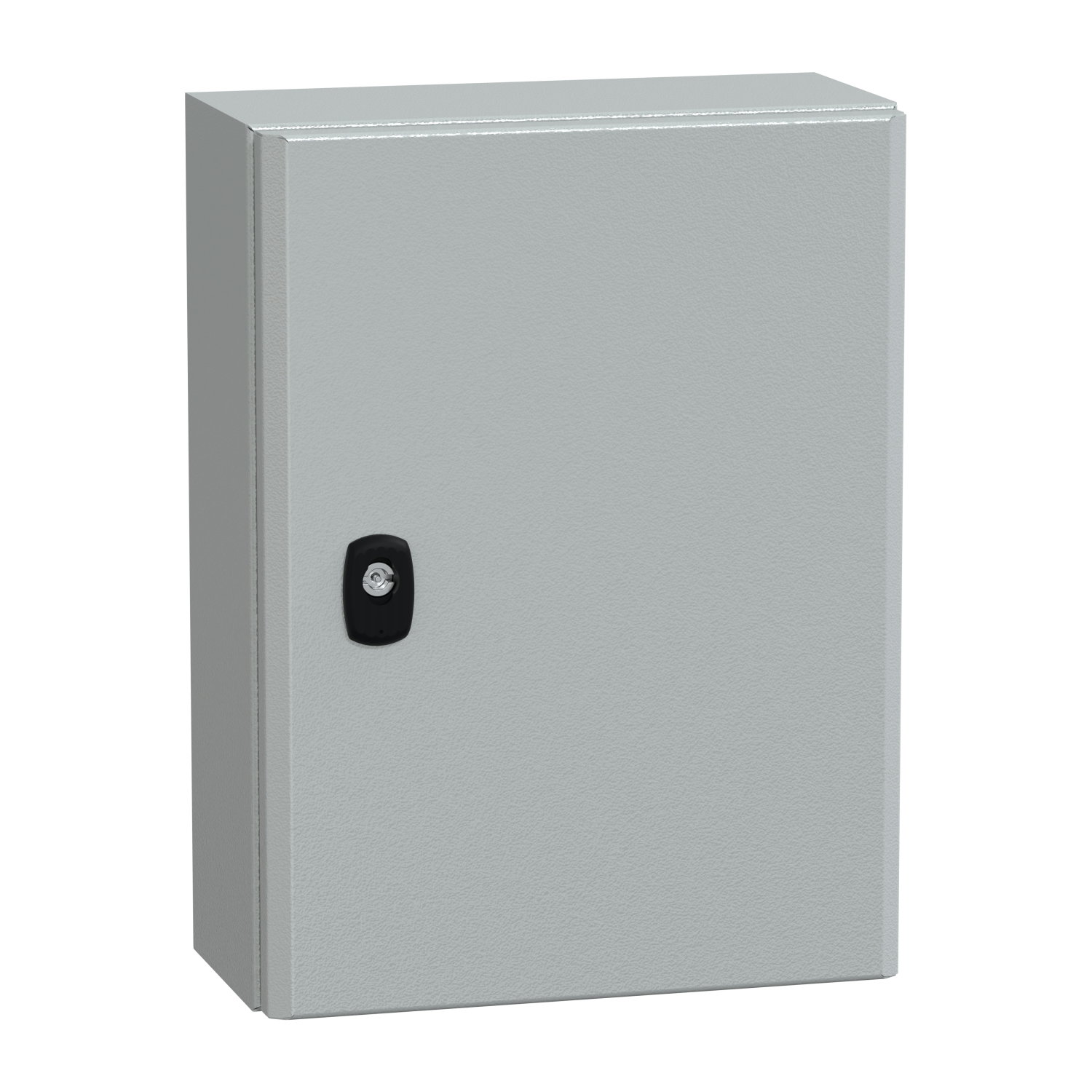 "Wall mounted steel enclosure, PanelSeT S3D, plain door, with mounting plate, 400x300x150mm, IP66, IK10"