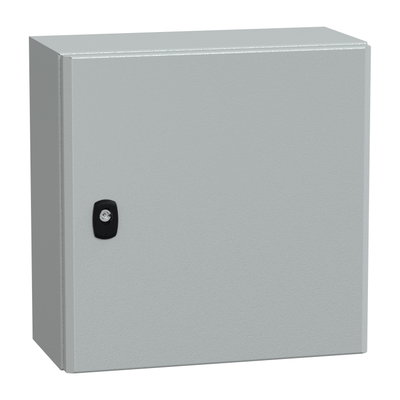 PanelSeT S3D Volltür mit Montageplatte H400xB400xT200 IP66 IK10 RAL7035.