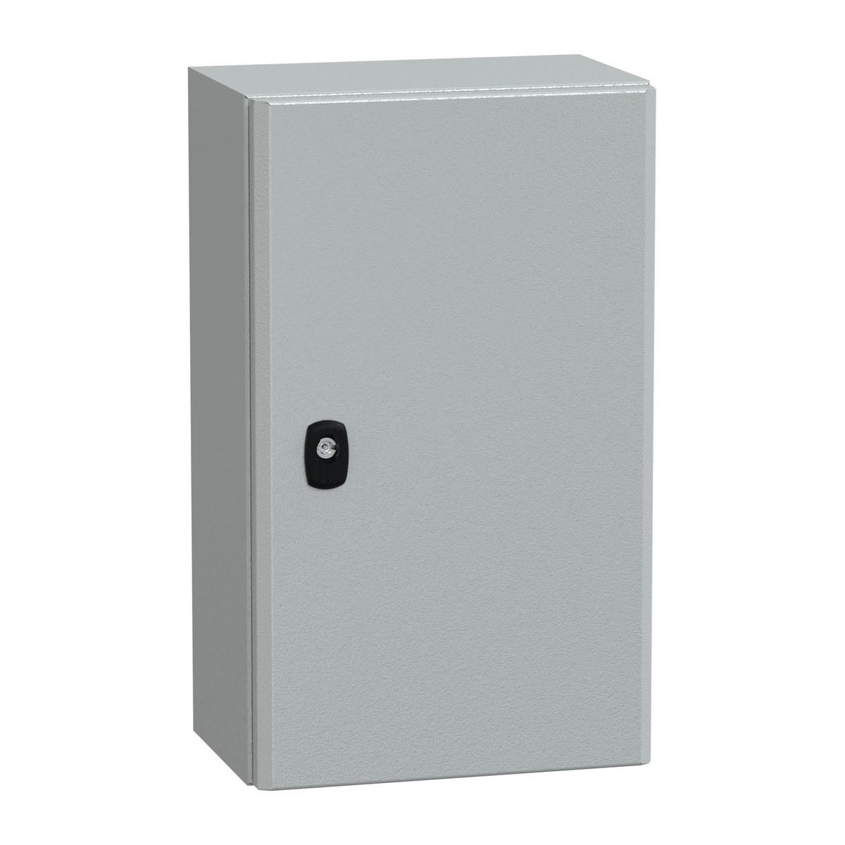 "Wall mounted steel enclosure, PanelSeT S3D, plain door, with mounting plate, 500x300x200mm, IP66, IK10"