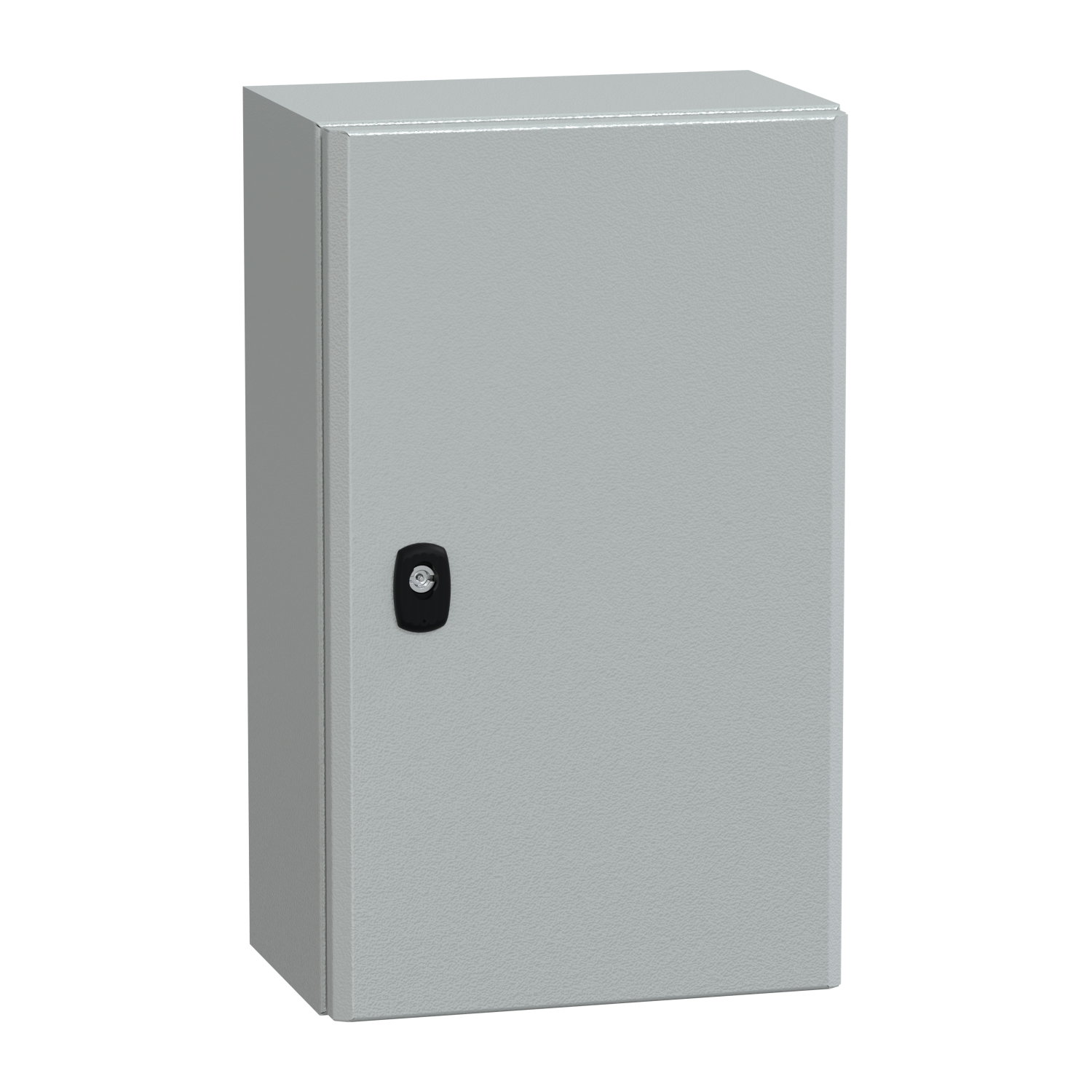 "Wall mounted steel enclosure, PanelSeT S3D, plain door, with mounting plate, 500x300x200mm, IP66, IK10"