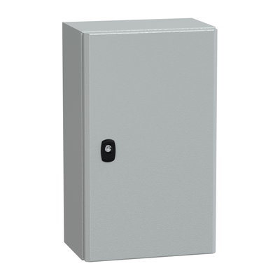 PanelSeT S3D Volltür mit Montageplatte H500xB300xT200 IP66 IK10 RAL7035.