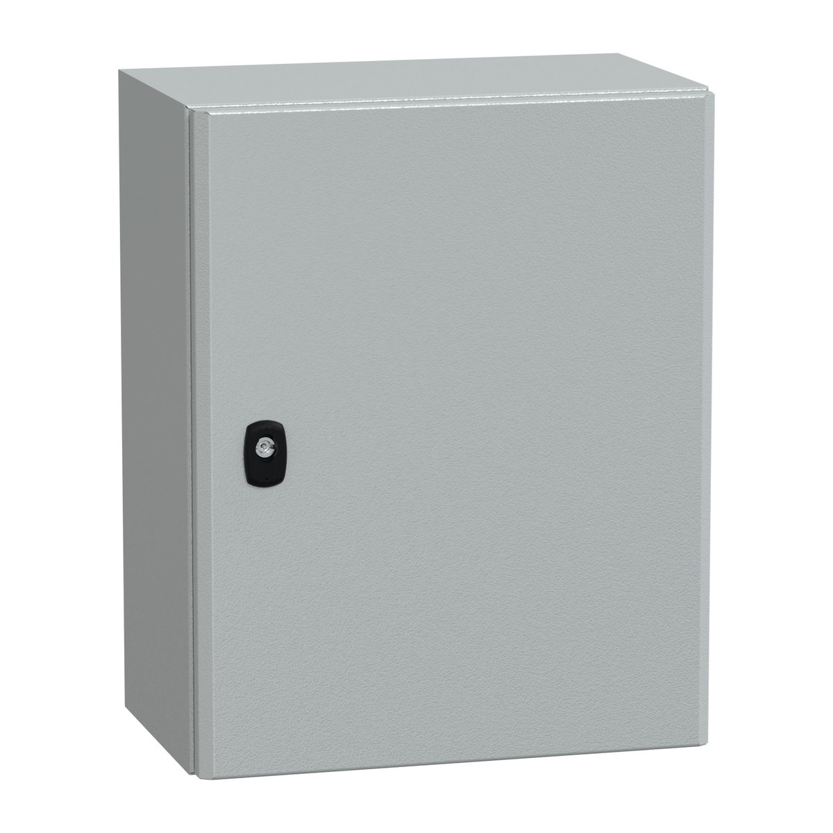 "Wall mounted steel enclosure, PanelSeT S3D, plain door, with mounting plate, 500x400x250mm, IP66, IK10"