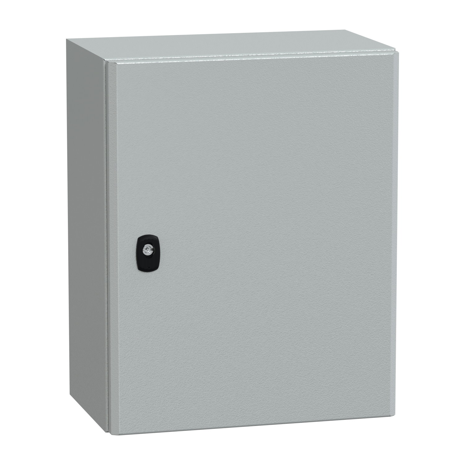 "Wall mounted steel enclosure, PanelSeT S3D, plain door, with mounting plate, 500x400x250mm, IP66, IK10"