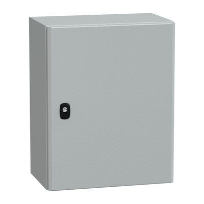 PanelSeT S3D Volltür mit Montageplatte H500xB400xT250 IP66 IK10 RAL7035.