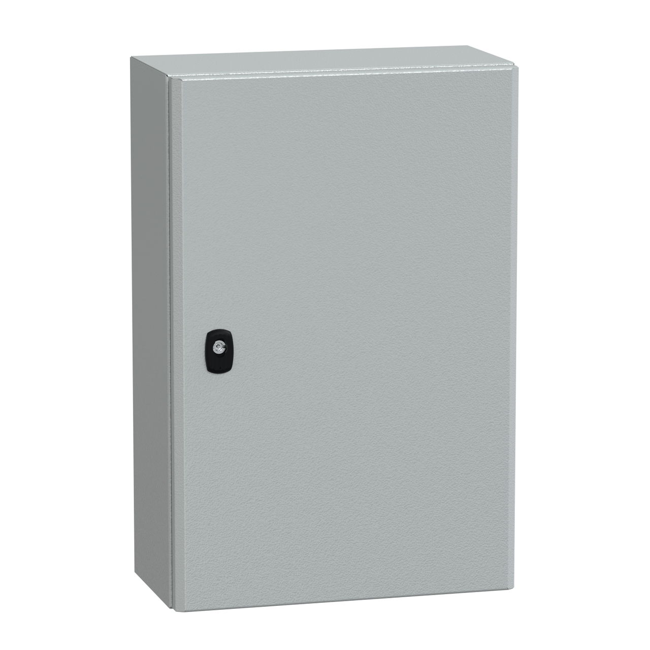 "Wall mounted steel enclosure, PanelSeT S3D, plain door, with mounting plate, 600x400x200mm, IP66, IK10"