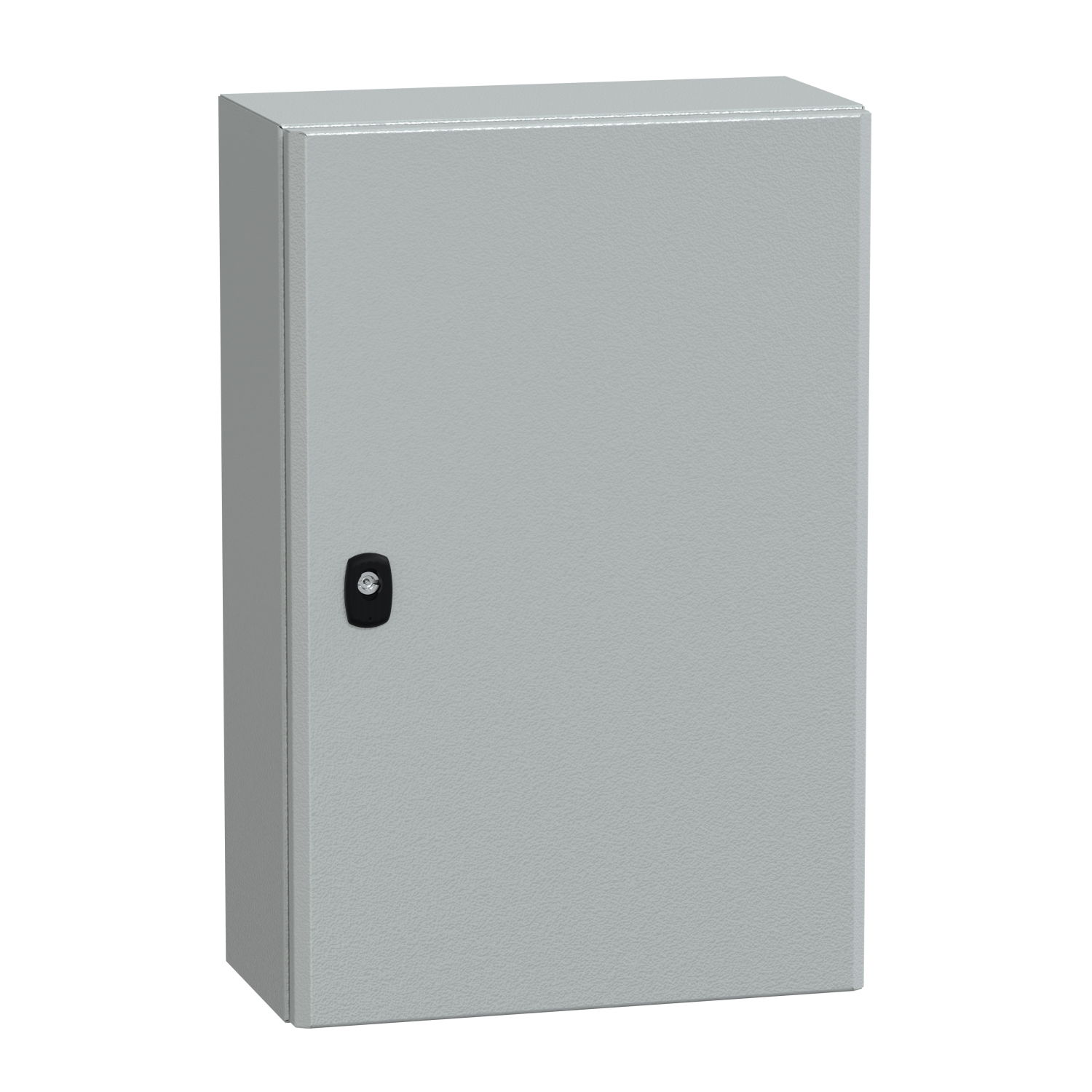 "Wall mounted steel enclosure, PanelSeT S3D, plain door, with mounting plate, 600x400x200mm, IP66, IK10"