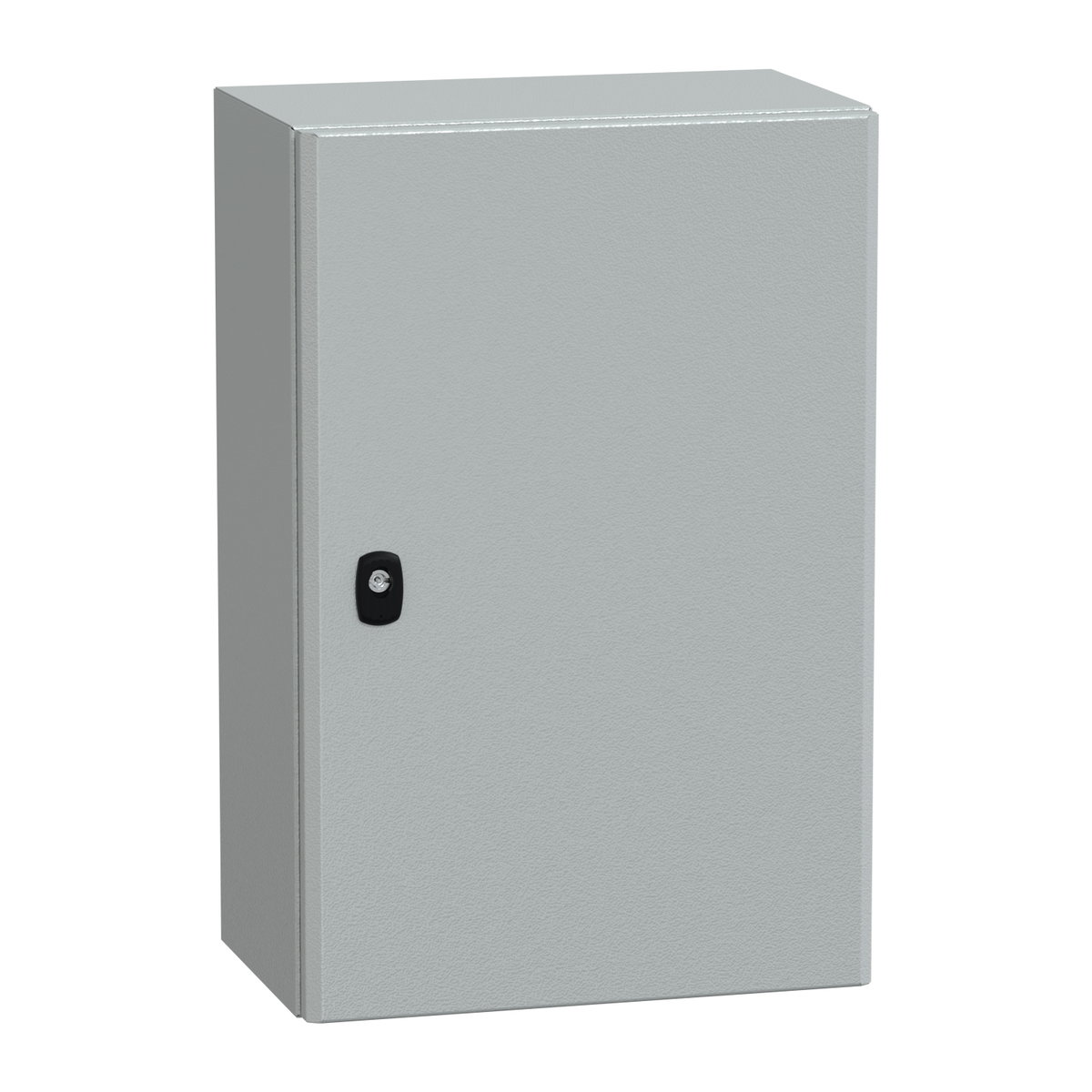 "Wall mounted steel enclosure, PanelSeT S3D, plain door, with mounting plate, 600x400x250mm, IP66, IK10"