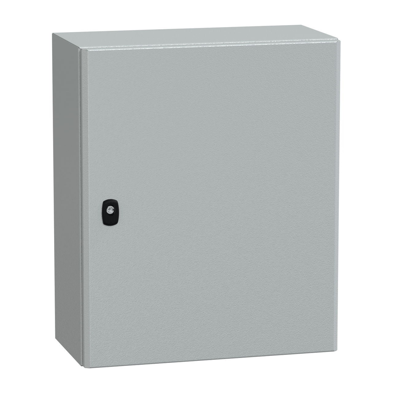 "Wall mounted steel enclosure, PanelSeT S3D, plain door, with mounting plate, 600x500x250mm, IP66, IK10"