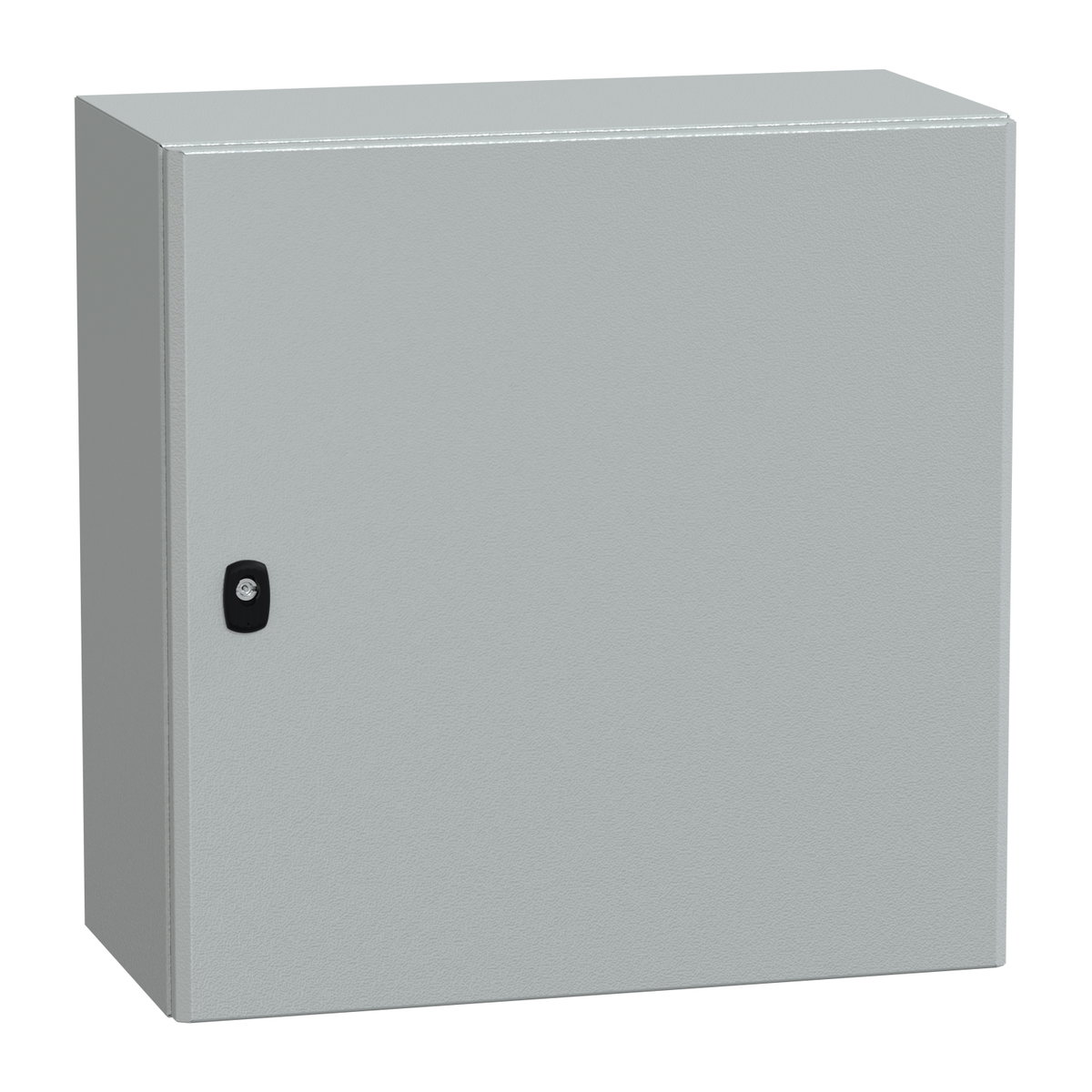 "Wall mounted steel enclosure, PanelSeT S3D, plain door, with mounting plate, 600x600x300mm, IP66, IK10"