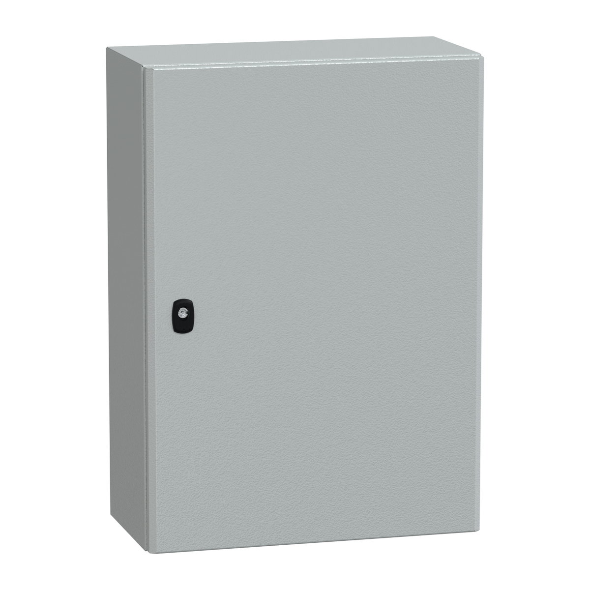 "Wall mounted steel enclosure, PanelSeT S3D, plain door, with mounting plate, 700x500x250mm, IP66, IK10"