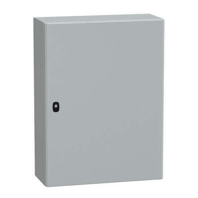 "Wall mounted steel enclosure, PanelSeT S3D, plain door, without mounting plate, 800x600x250mm, IP66, IK10"