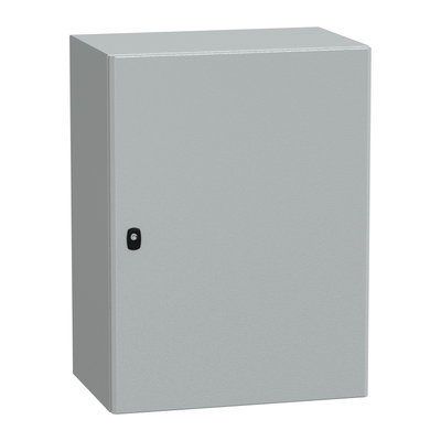 "Wall mounted steel enclosure, PanelSeT S3D, plain door, without mounting plate, 800x600x400mm, IP66, IK10"