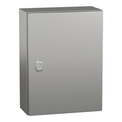 "PanelSet S3X stainless 316L, Scotch Brite® finish, H400xW300xD150 mm."
