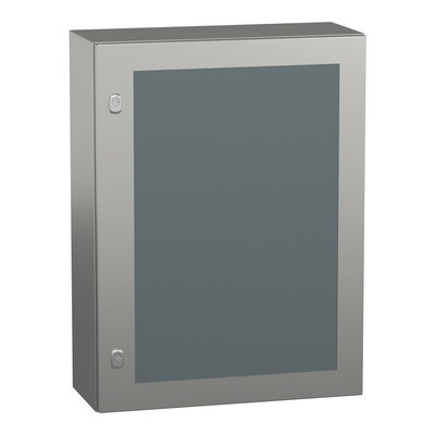 "PanelSet S3X stainless 304L, Scotch Brite® finish, H800xW600xD250 mm."