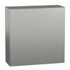 "PanelSet S3X stainless 304L, Scotch Brite® finish, H800xW800xD300 mm."