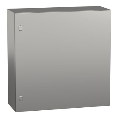 "PanelSet S3X stainless 316L, Scotch Brite® finish, H800xW800xD300 mm."